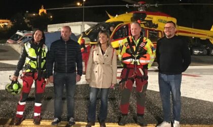 Primo volo notturno per l'elisoccorso di Santa Vittoria