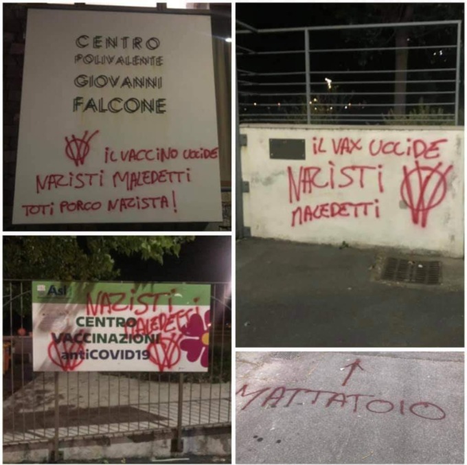Vandalismo No Vax contro la Asl: condanna di Toti