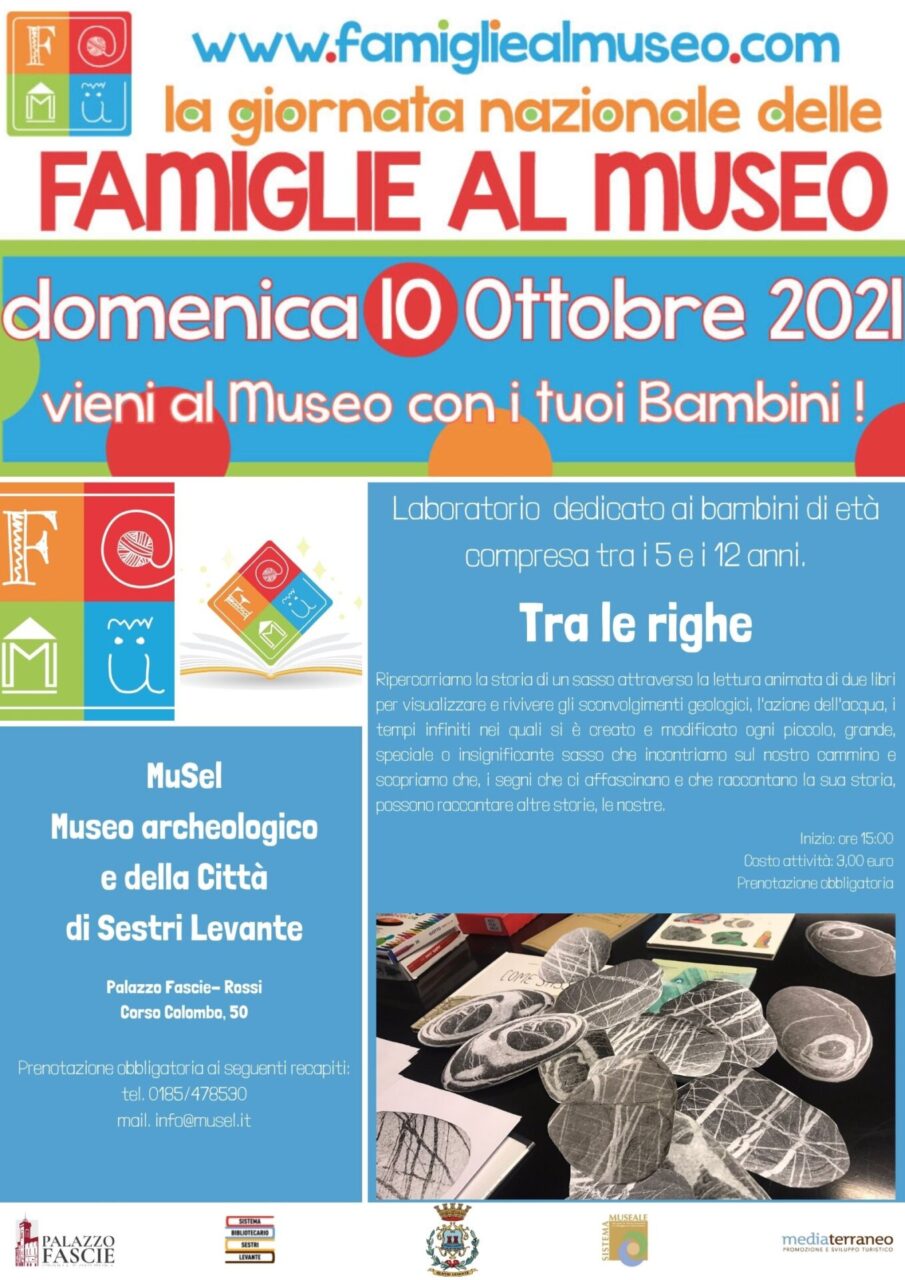 Torna la Giornata Nazionale delle Famiglie al Museo a Sestri Levante