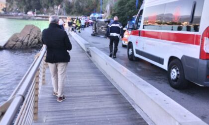 Incidente a Sestri Levante, auto si ribalta