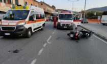 Schianto tra moto stamattina a Chiavari, due feriti. Traffico in tilt in via Parma