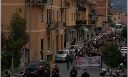 No Green pass in corteo a Sestri Levante
