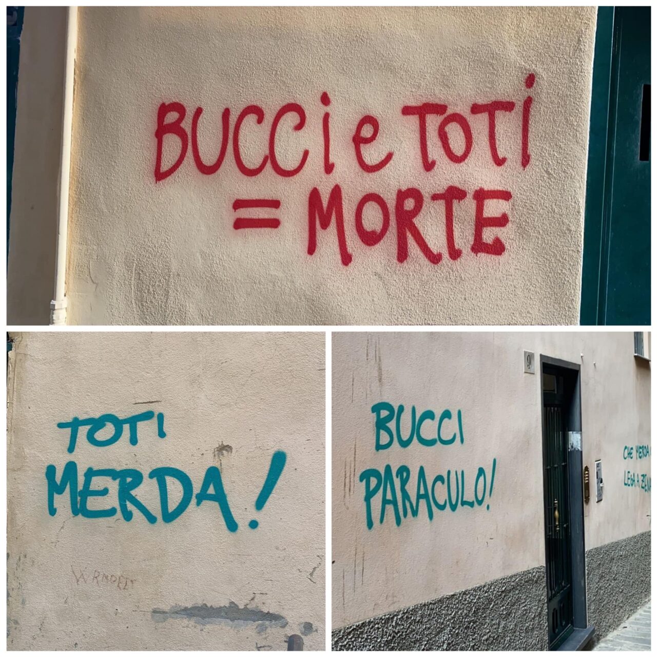 Deiva Marina, quattro proiettili di fronte al Comune