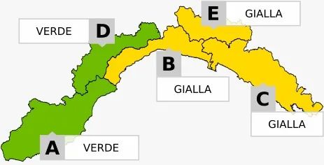 Allerta gialla per temporali