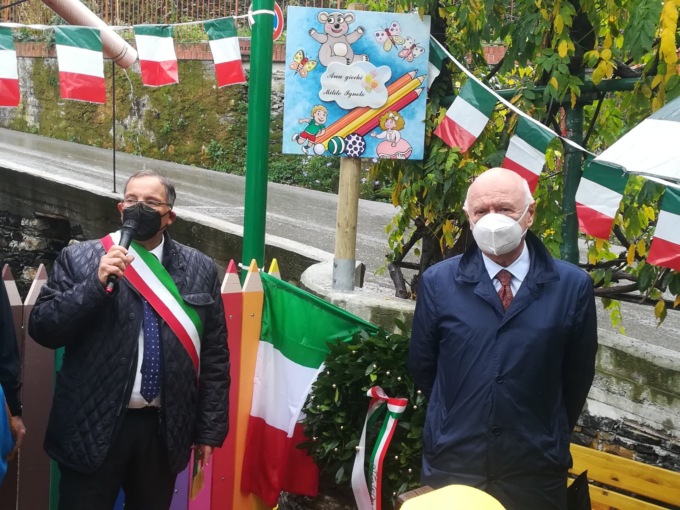 Avegno: a Vescina inaugurato il parco giochi