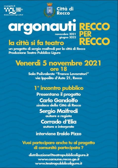 Argonauti Recco per Recco, la città si fa teatro
