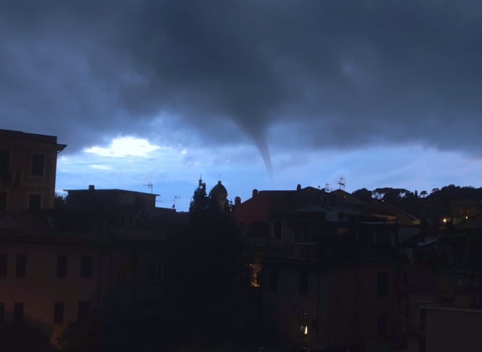 Tromba d’aria  nel Tigullio