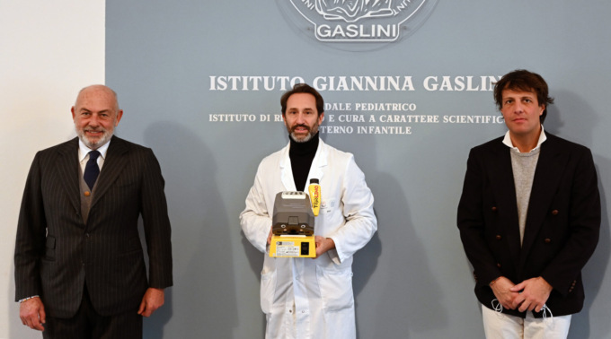 Donato al Gaslini Doctor Topo Lino, utile per i piccoli pazienti con gravi problemi alla vista