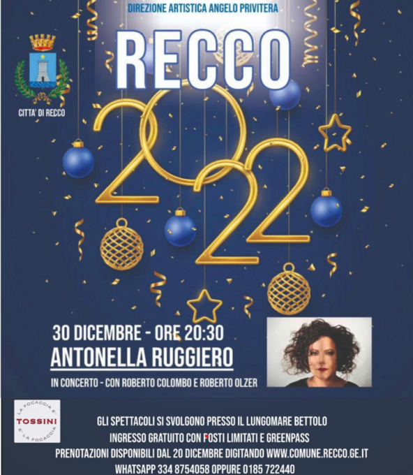 Antonella Ruggiero stasera in concerto. Alle ore 12 stop per le prenotazioni
