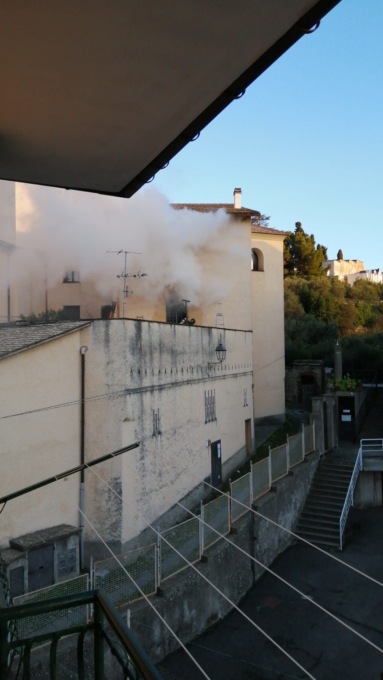 Incendio a Lavagna