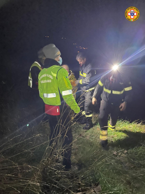 Anziano salvato nel bosco a Leivi, le prime immagini
