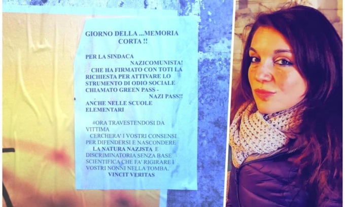 “Nazicomunista” alla sindaca Katia Piccardo: “Vermi che agiscono col favore delle tenebre”