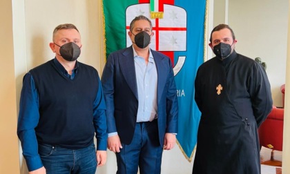 Ucraina, Toti incontra il cappellano della comunità in Liguria padre Vitaliy