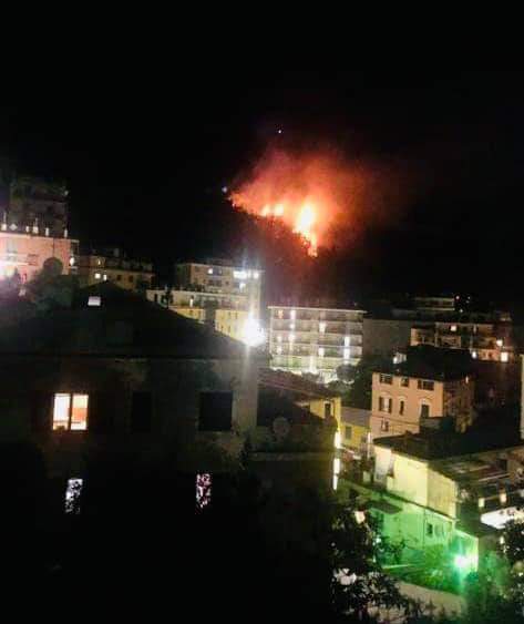 Nuovo rogo sulle alture di Genova Nervi