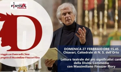 "Lectura Dantis" in Duomo a Chiavari con Finazzer Flory
