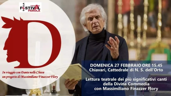 “Lectura Dantis” in Duomo a Chiavari con Finazzer Flory
