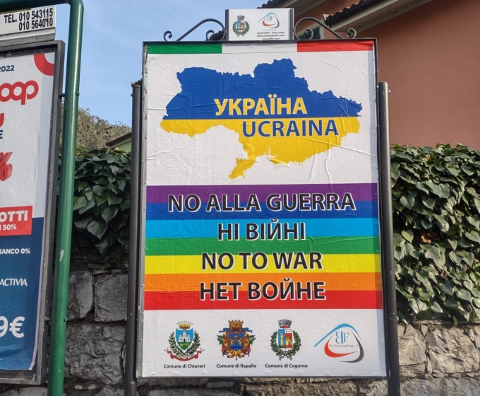 Comuni solidali con l’Ucraina…ma sui manifesti manca la Crimea