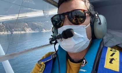 Idrovolante a Santa Margherita: tra i primi a provarlo l'ex assessore Orecchia