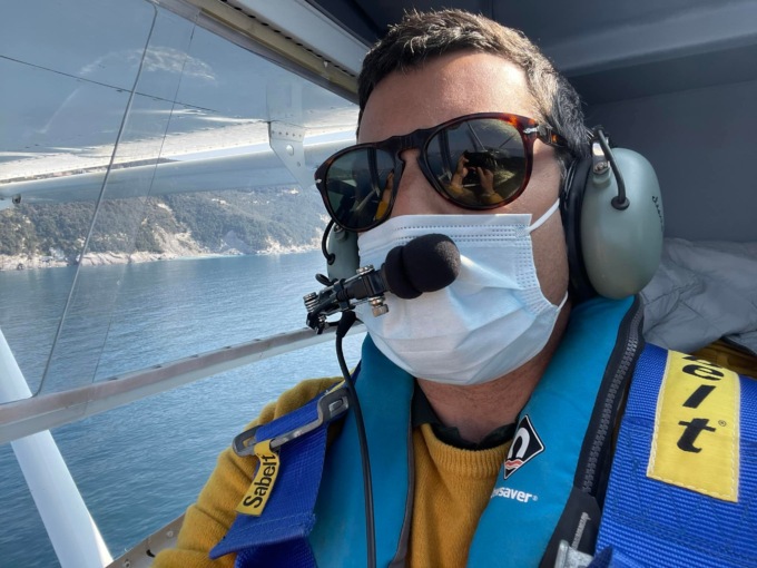 Idrovolante a Santa Margherita: tra i primi a provarlo l’ex assessore Orecchia