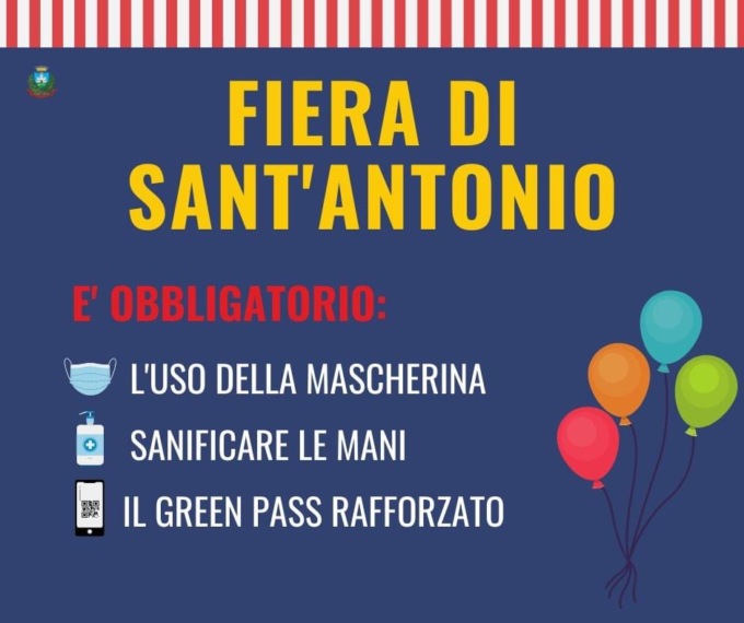 Fiera di Sant’Antonio, servirà il Super Green Pass