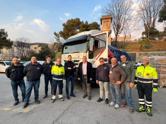 Partiti da Genova i primi camion con farmaci e attrezzature medicali per l’Ucraina