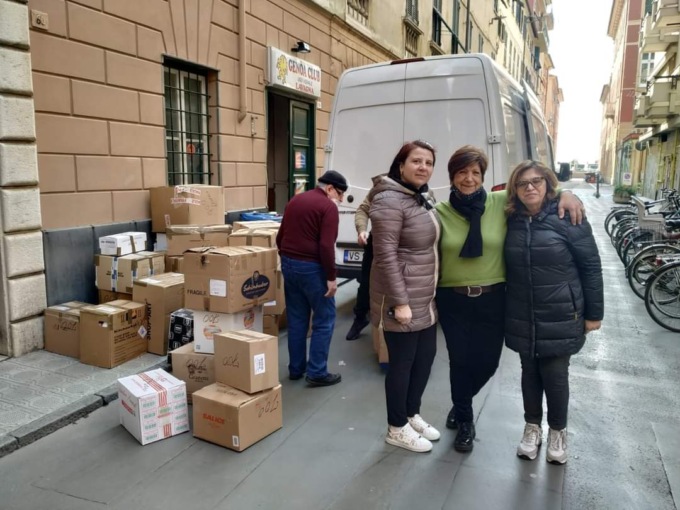 Partiti 588 kg di merce per i profughi ucraini