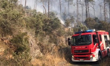 Fiamme in via Sant'Antonio a Casarza Ligure