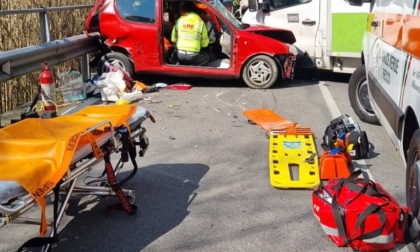 Incidente stradale tra Recco e Uscio