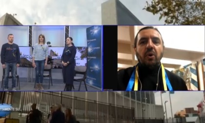 Gli ucraini del Tigullio cantano in diretta tv l'inno del loro Paese