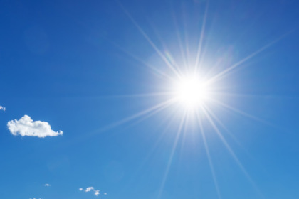 Il meteo del weekend: sole e alta pressione