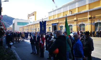 Sestri Levante, commemorazione del 25 aprile al cantiere