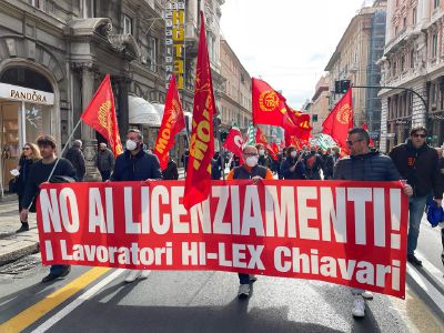 Hi-Lex, oggi nuovo sciopero e corteo