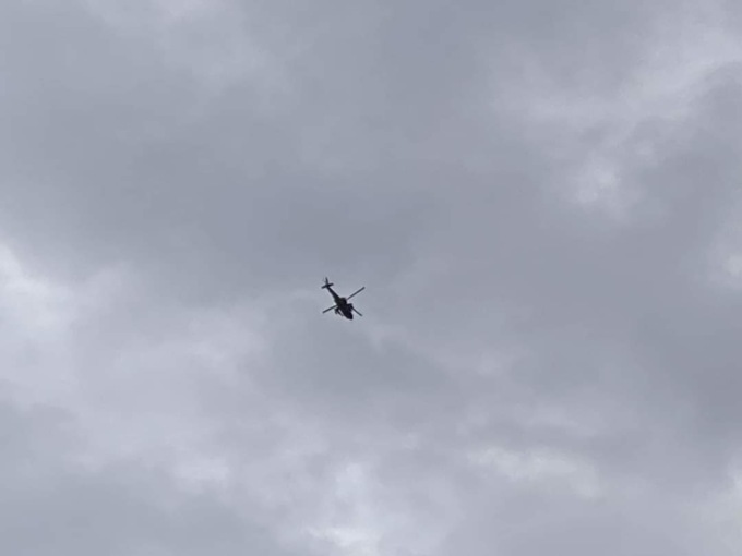 Elicotteri militari inglesi nei cieli di Sestri Levante