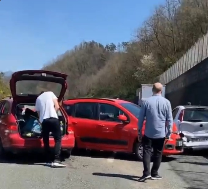 Incidente tra Deiva Marina e Carrodano, 5 km di coda