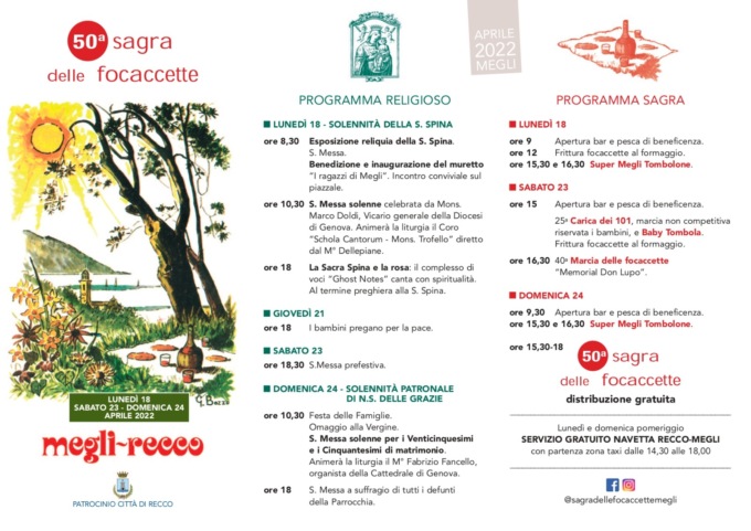 Una targa per ricordare i cinquant’anni della “Sagra delle Focaccette”