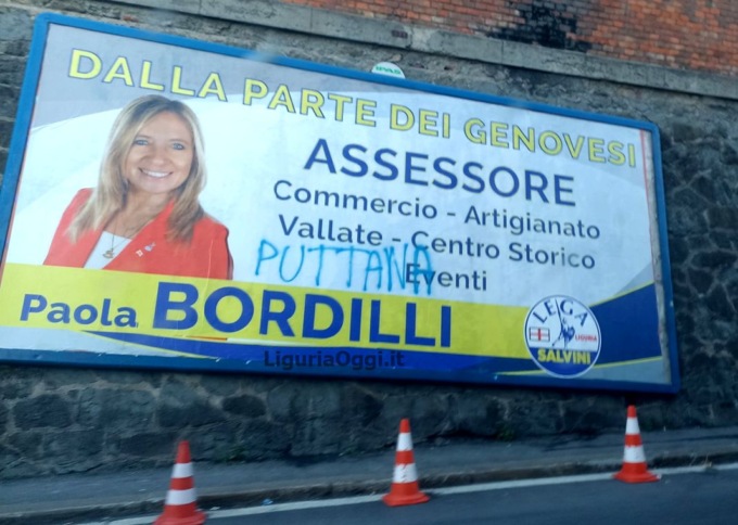 Insulti sessisti a Paola Bordilli