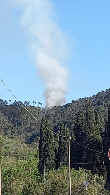 Incendio a Punta Manara