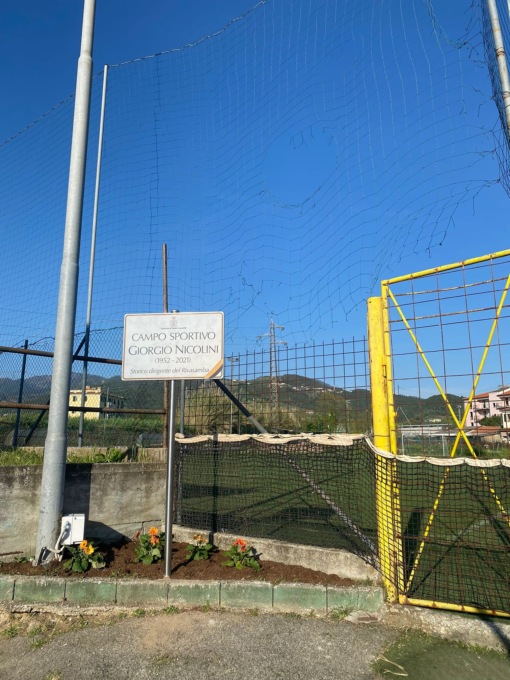 Intitolato il campetto a 7 dell’Andersen a Giorgio Nicolini