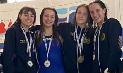 La staffetta femminile 4*100 mista della Rapallo Nuoto si laurea campione di Liguria