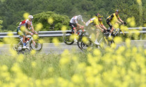 Giro d'Italia: "girini" nei parchi dell'Aveto accolti da striscioni