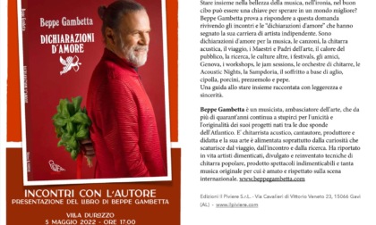 Beppe Gambetta presenta il suo libro "Dichiarazioni d'amore
