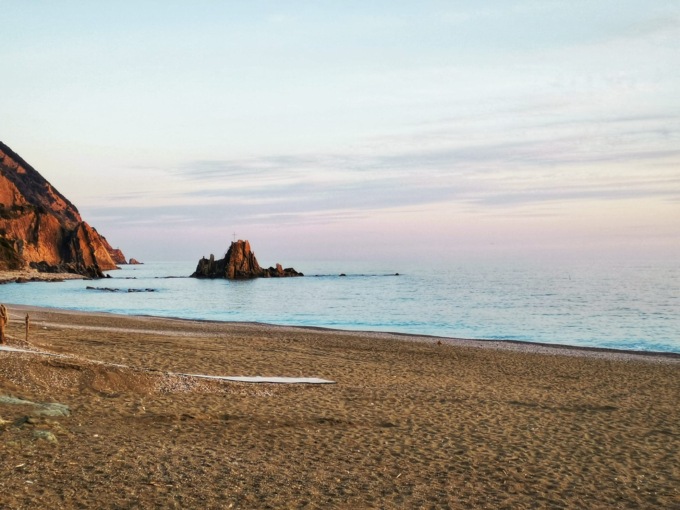 Lavori per la difesa della costa a Renà