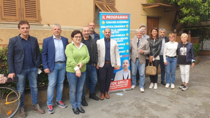 Grillo apre il point a Chiavari