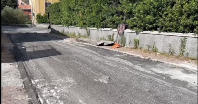 Via Privata Paganini, iniziati i lavori di asfaltatura