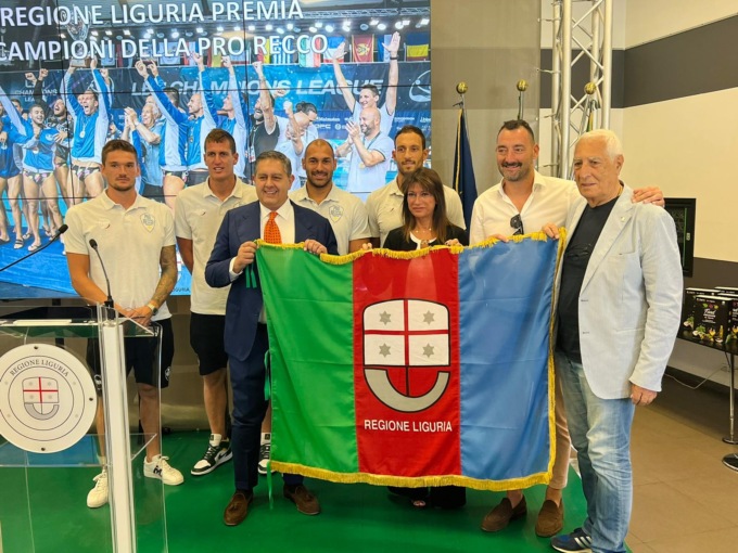 Regione Liguria premia i campioni della Pro Recco