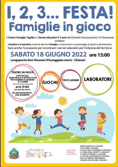 Attività laboratoriali e ludiche per le famiglie a Chiavari