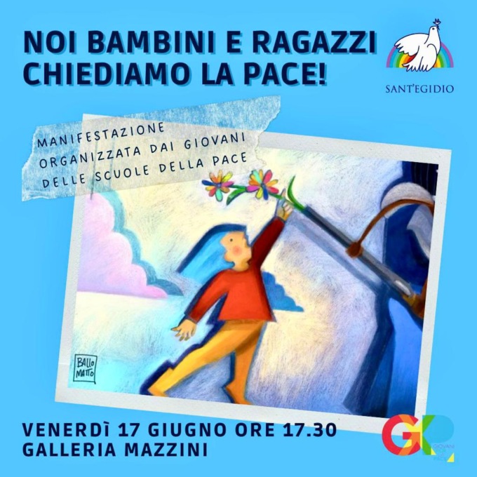 Sant’Egidio, i bambini chiedono la pace in Ucraina