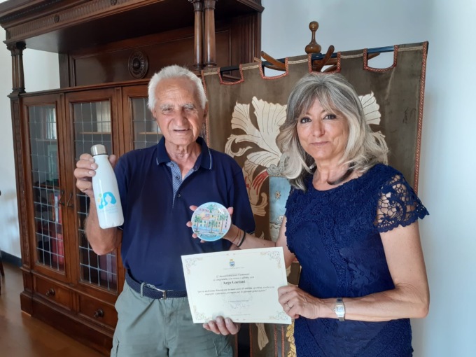 Premiato Argo Gaetani, a 83 anni “passatore” da record