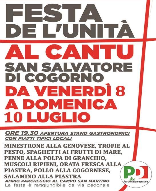 Festa de L’Unità a “U Cantu” di San Salvatore