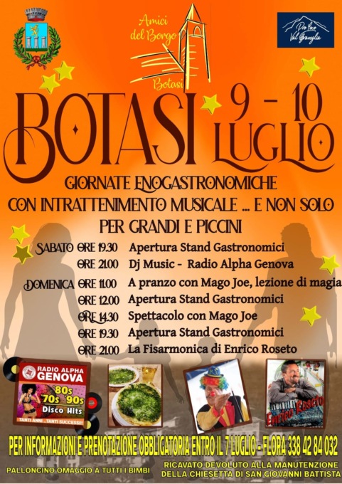 Botasi in festa nel weekend